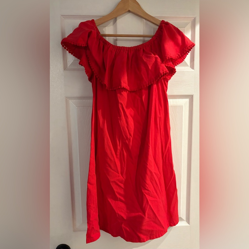 Colleen Lopez Strapless Red Dress